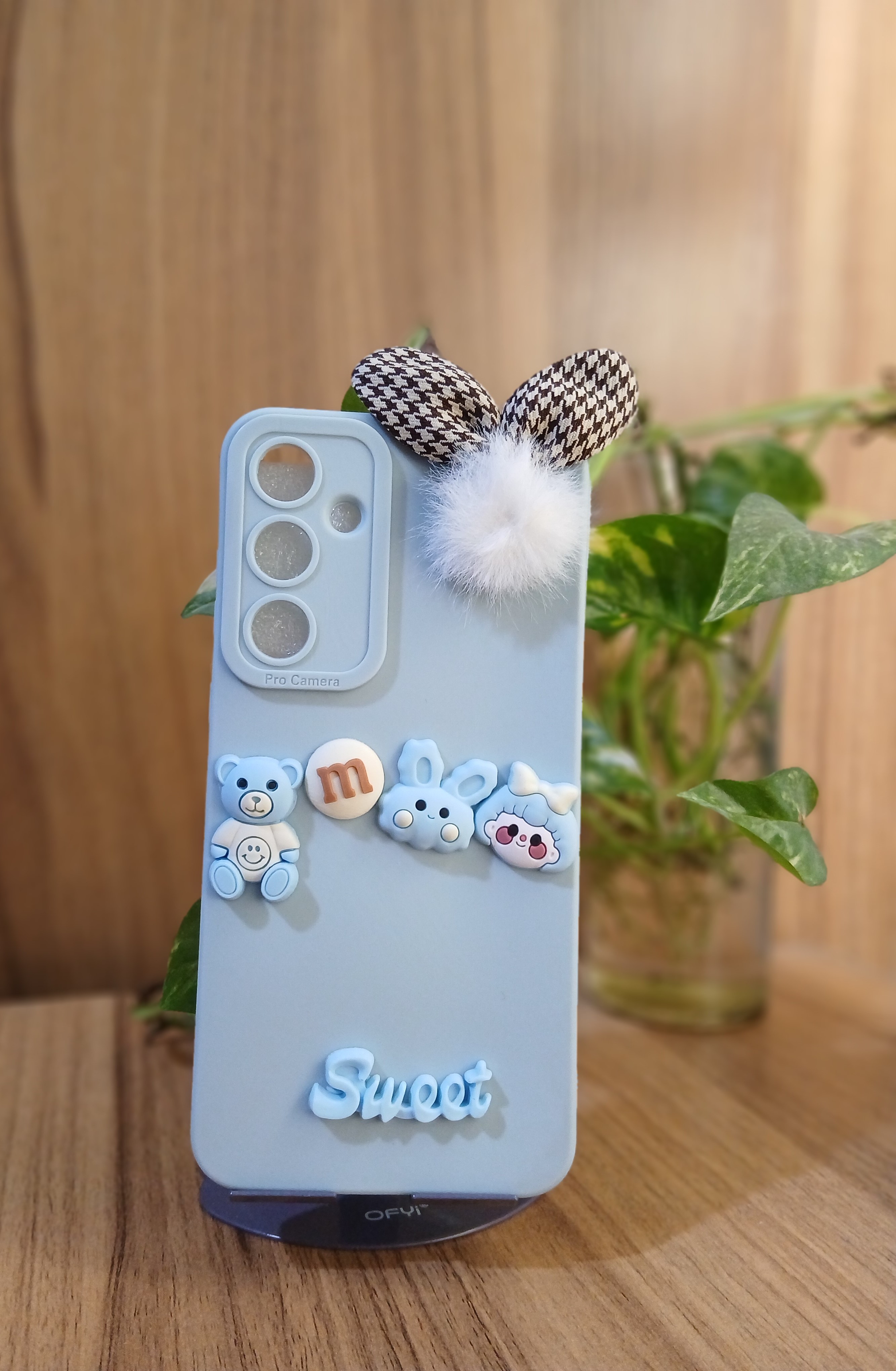 قاب فانتزی عروسکی آبی سامسونگ samsung a55