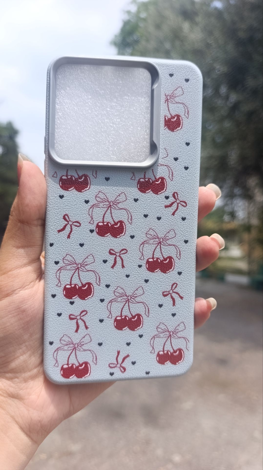 قاب آبی  پینترستی طرح آلبالویی xaiomi note 14 4g