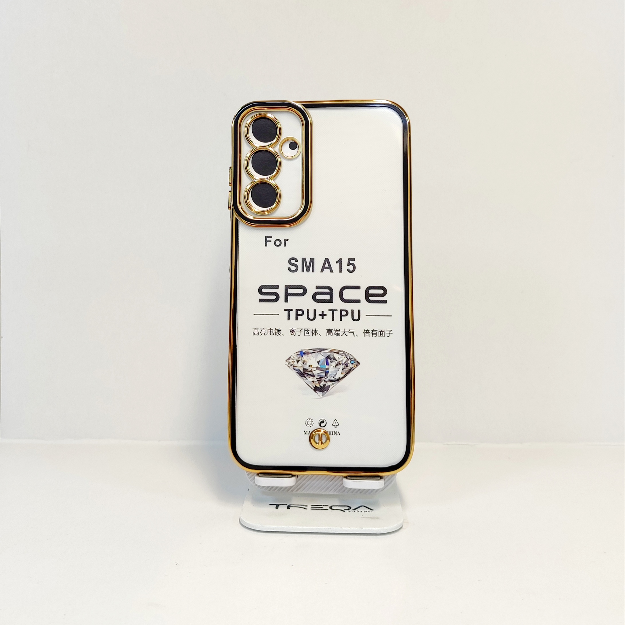 قاب شفاف دورنگ سامسونگ A۱۵ /قاب samsung A۱۵