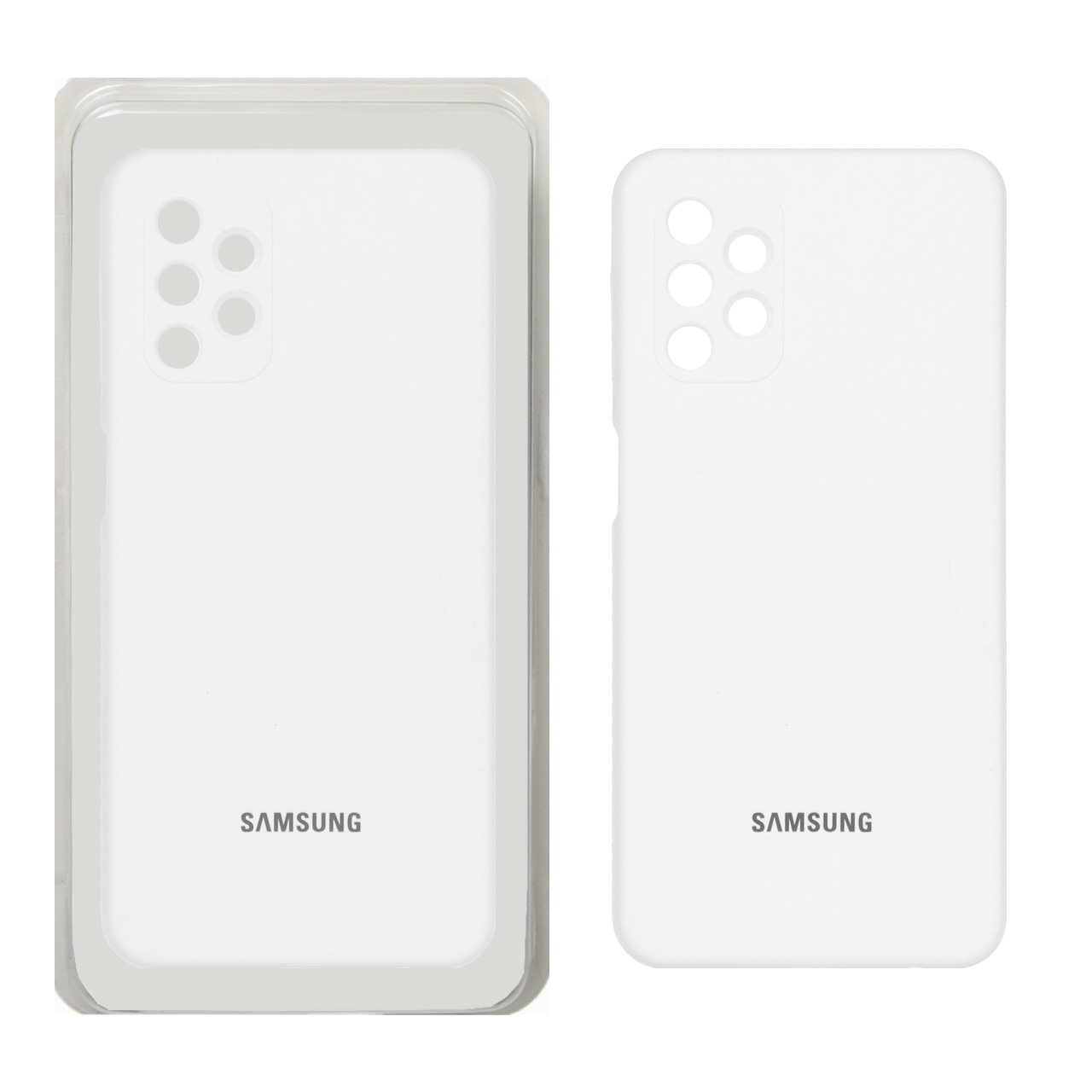 قاب سلیکون اورجینال پاک کنی سفید Samsung galaxy a32 4G