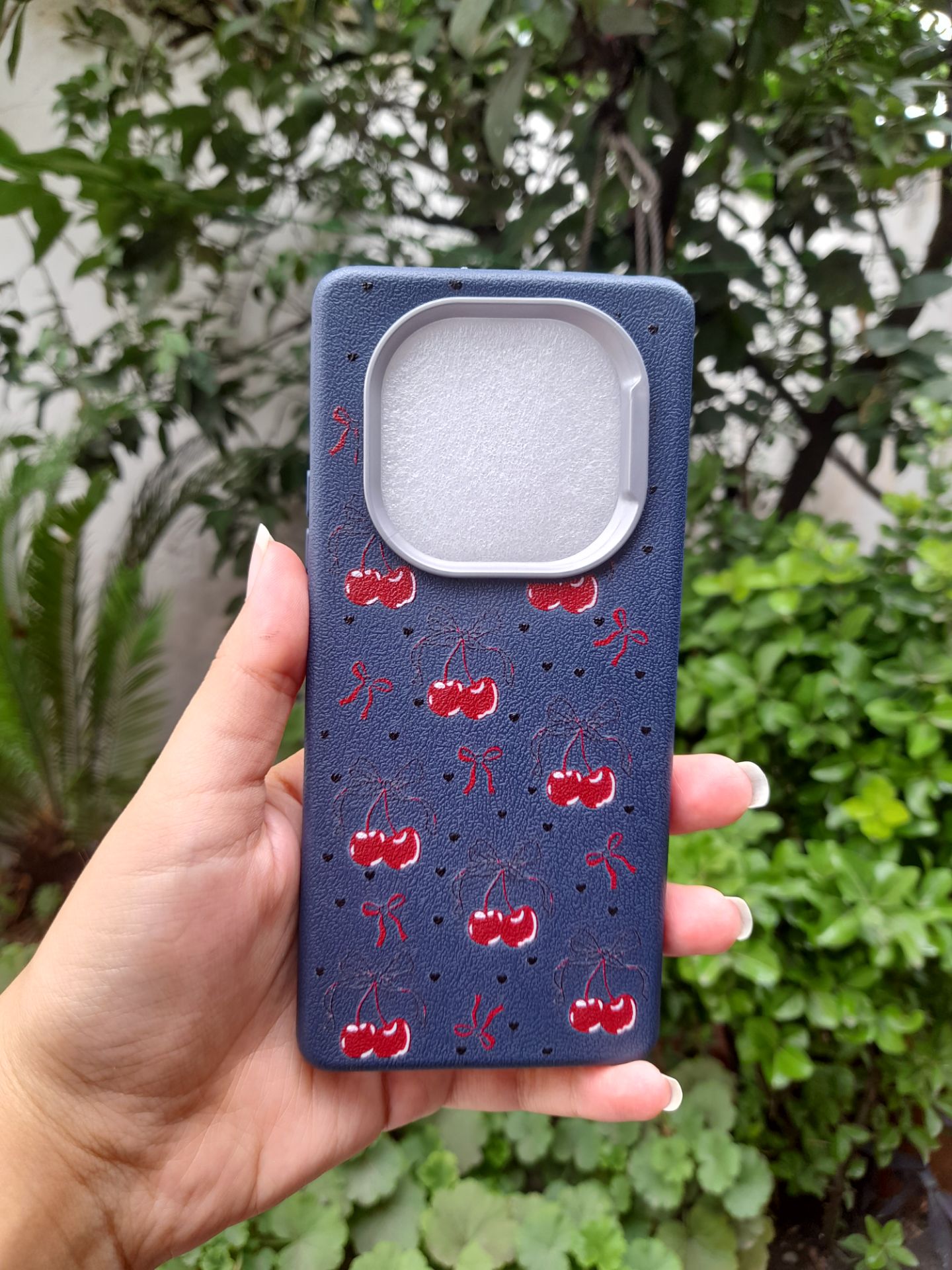 قاب سرمه ای  پینترستی طرح آلبالویی xiaomi note 14pro 4g