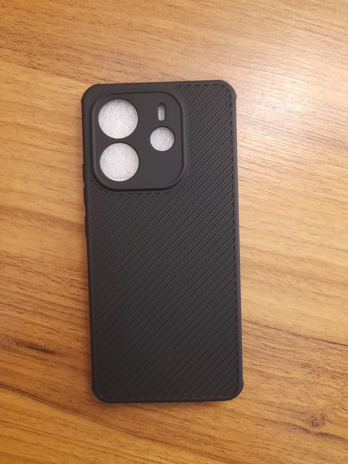 قاب طرح سوزنی مشکی xiaomi note 14 4g