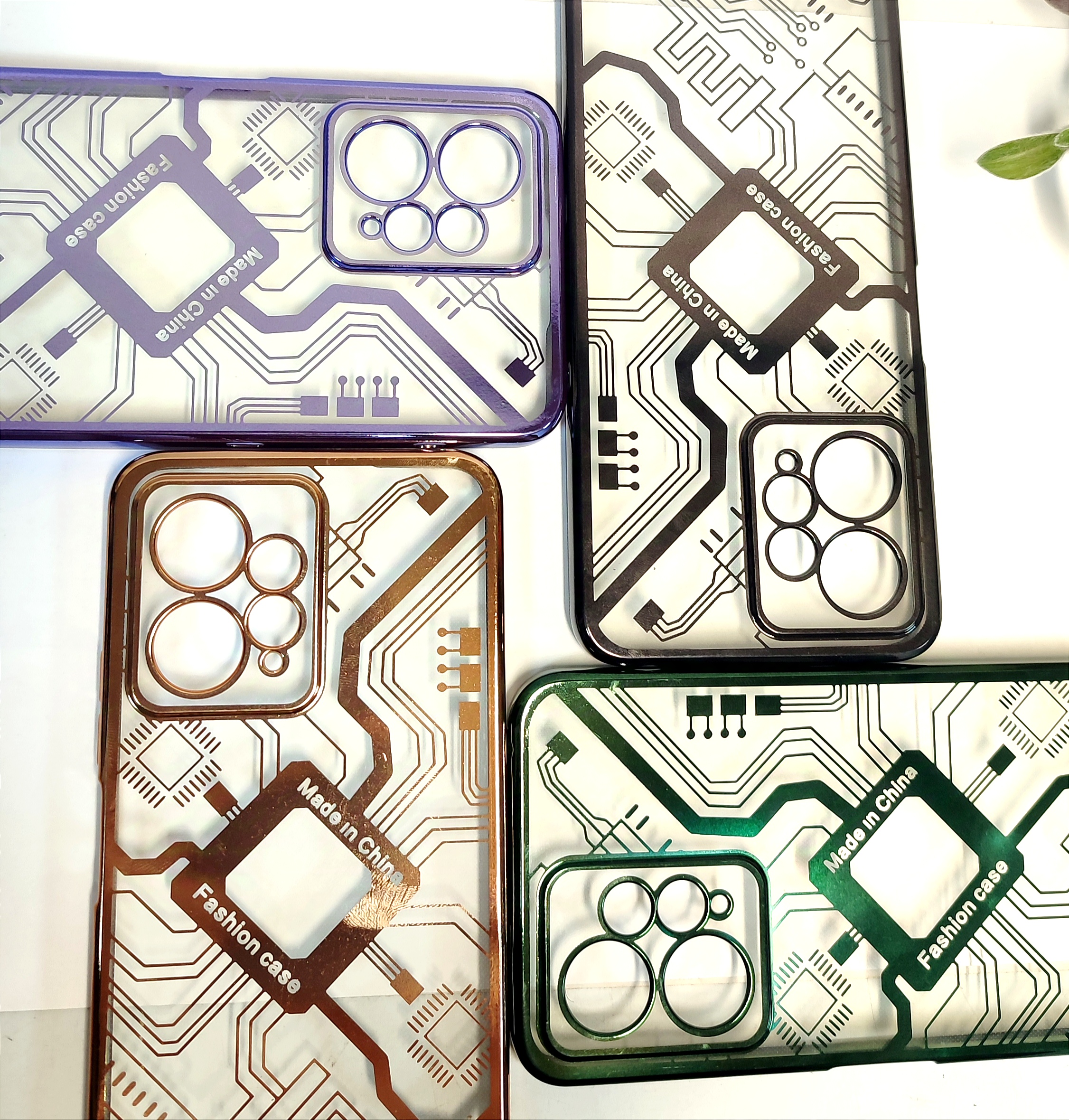 قاب شیائومی طرح الکتریک IC note۱۲ ۴G / رنگبندی /محافظ لنزدار