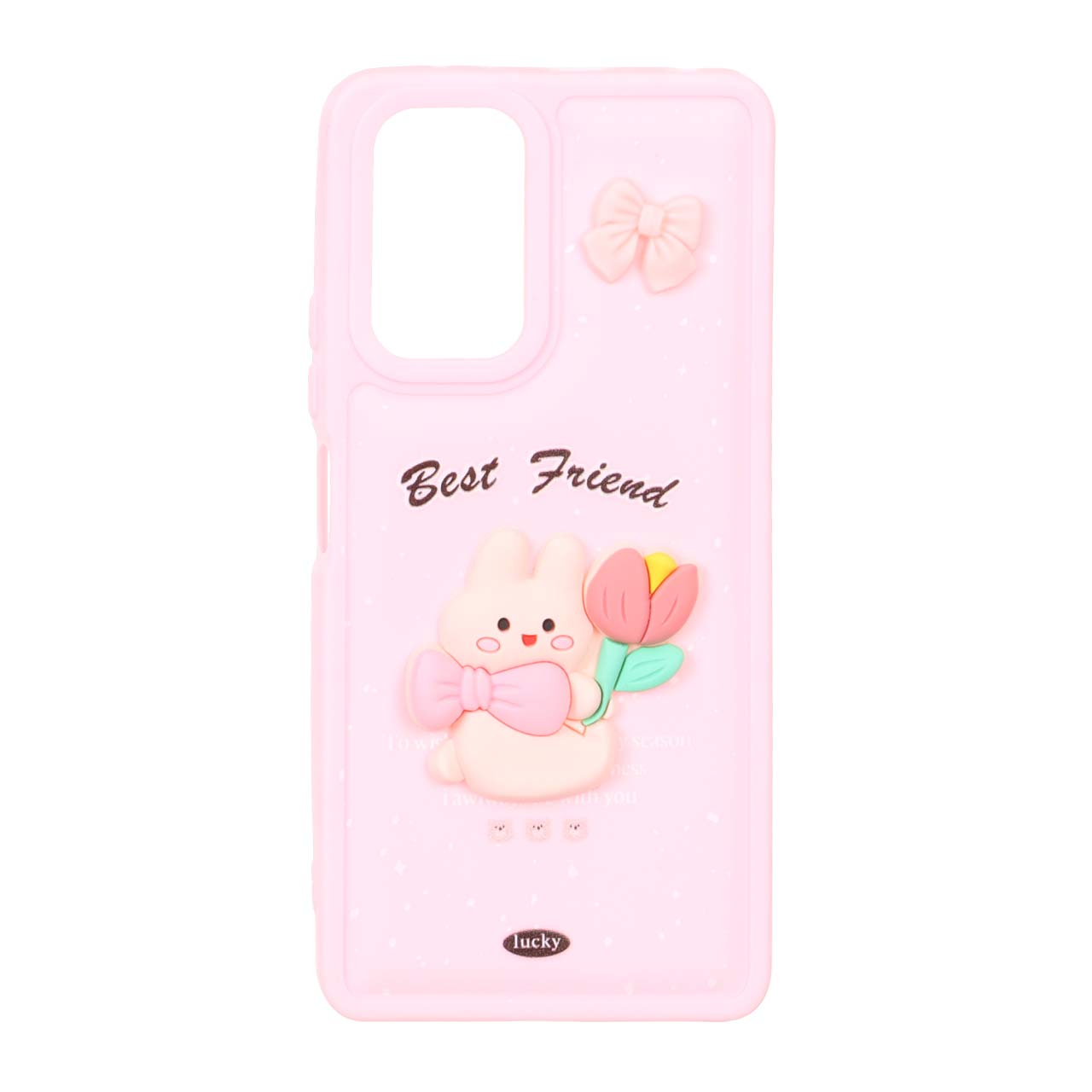 قاب پافر ساده عروسکی صورتی Samsung galaxy a05