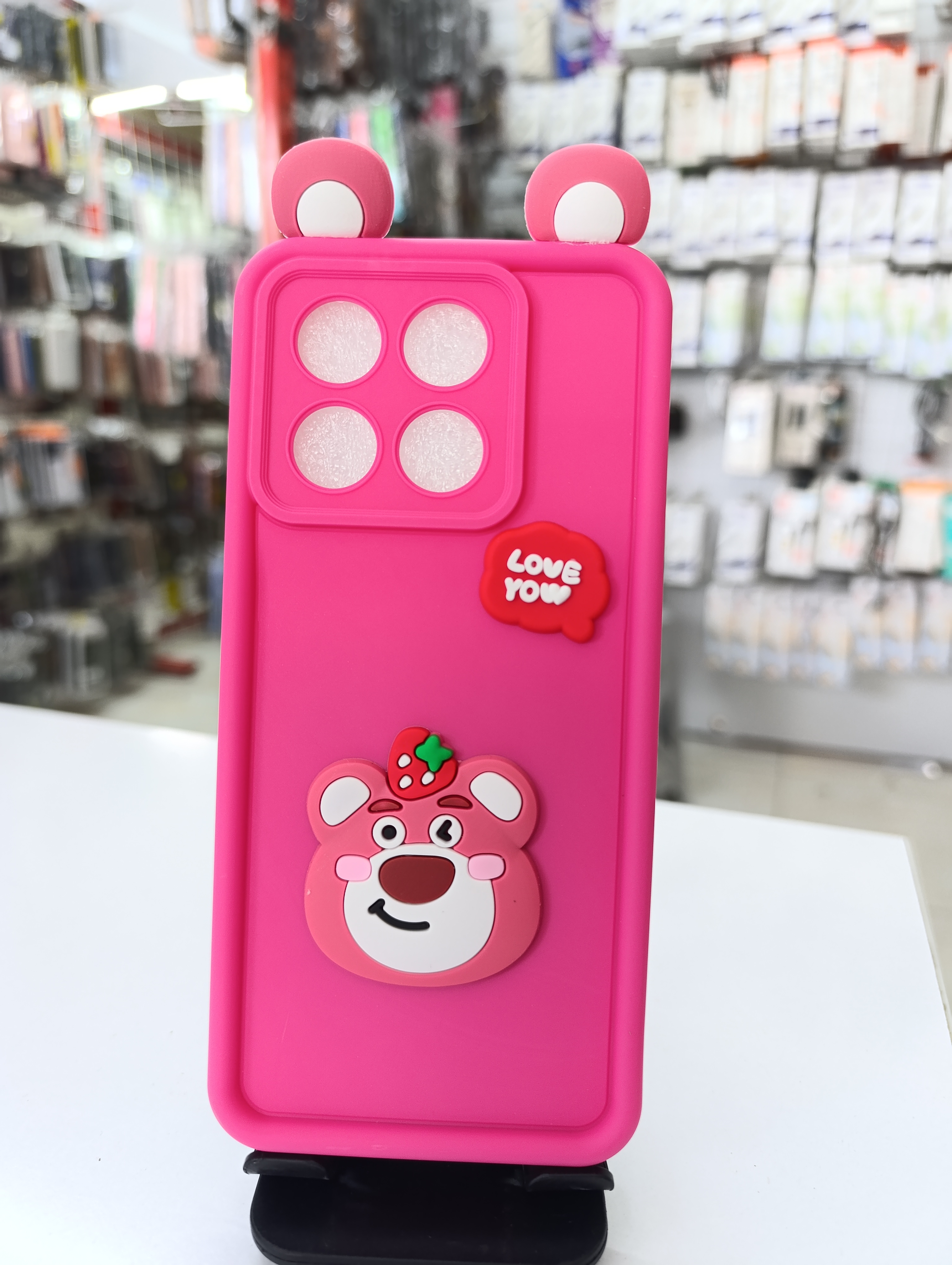 قاب سولید عروسکی فانتزی صورتی Xiame Poco X6 pro